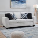 The appearance of Enea Sofa In Light Gray designed by Furniture of America in the transitional interior design. This light gray piece of furniture was selected by 1StopBedrooms from Enea Collection to add a touch of cosiness and style into your home. Sku: FM64009LG-SF. Material: Chenille.