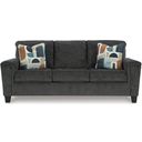 The appearance of Erinslane Sofa In Dusk designed by Signature Design by Ashley in the modern / contemporary interior design. This dusk piece of furniture  was selected by 1StopBedrooms from Erinslane Collection to add a touch of cosiness and style into your home. Sku: 2520638. Material: Fabric.