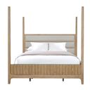 The appearance of Escape Bedroom Queen Poster Bed In Light Brown designed by Parker House in the transitional interior design. This light brown piece of furniture  was selected by 1StopBedrooms from Escape Collection to add a touch of cosiness and style into your home. Sku: BESC#115066RP;BESC#1150FB;BESC#1150HB. Bed Type: Poster Bed. Bed Size: Queen. Material: Rubberwood.