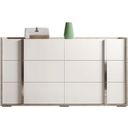 The appearance of ESF Status Italy Treviso White Grey Double Dresser And Mirror designed by ESF in the modern / contemporary interior design. This white and gray piece of furniture was selected by 1StopBedrooms from Status Italy Collection to add a touch of cosiness and style into your home. Sku: TREVISODDRESSER;TREVISOMIRROR.