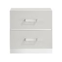 Europa 2 Drawer Nightstand In White