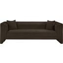 The appearance of Everett Chenille Fabric Sofa In Brown designed by Meridian in the modern / contemporary interior design. This brown piece of furniture  was selected by 1StopBedrooms from Everett Collection to add a touch of cosiness and style into your home. Sku: 44068Brown-S. Material: Chenille.