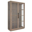 Everett Curio Cabinet In Biscotti