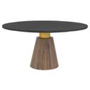 Everett Dining Table In Charcoal and Biscotti
