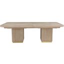 Everett Double Pedestal Dining Table In Biscotti