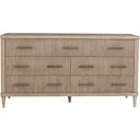 Everett Seven Drawer Dresser In Biscotti