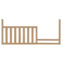 Everlee Toddler Guardrail In Honey Wood