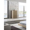 The appearance of Evora Light Gray 6 Drawer Chest designed by J&M in the modern / contemporary interior design. This cream piece of furniture  was selected by 1StopBedrooms from Evora Collection to add a touch of cosiness and style into your home. Sku: 18145-Ch. Material: Wood.