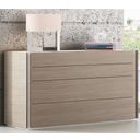 The appearance of Evora Light Gray Dresser designed by J&M in the modern / contemporary interior design. This cream piece of furniture  was selected by 1StopBedrooms from Evora Collection to add a touch of cosiness and style into your home. Sku: 18145-D. Material: Wood.