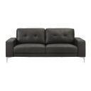 Faelin 79 Inch Top Grain Genuine Leather Sofa with Tufted Back In Cola
