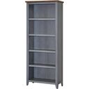 The appearance of Fairmont Farmhouse Open Wood Bookcase In Dusty Blue designed by Martin Furniture in the country / farmhouse interior design. This dusty blue piece of furniture was selected by 1StopBedrooms from Fairmont Collection to add a touch of cosiness and style into your home. Sku: IMFT3072B. Material: Wood.