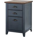 The appearance of Fairmont Farmhouse Three Drawer Wood File Cabinet In Dusty Blue designed by Martin Furniture in the country / farmhouse interior design. This dusty blue piece of furniture was selected by 1StopBedrooms from Fairmont Collection to add a touch of cosiness and style into your home. Sku: IMFT201B. Material: Wood.