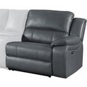 The appearance of Falun Gray Power RAF Reclining Chair designed by Homelegance in the transitional interior design. This dark gray piece of furniture was selected by 1StopBedrooms from Falun Collection to add a touch of cosiness and style into your home. Sku: 8260GY-RRPW. Material: Wood.