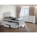 Fanton Twin Captain Bed In White
