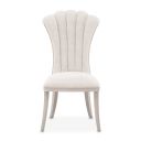 The appearance of Fantosini Dining Side Chair Set of 2 In Silver Mist and Cappuccino designed by Michael Amini in the modern / contemporary interior design. This silver mist/cappuccino piece of furniture was selected by 1StopBedrooms from Fantosini Collection to add a touch of cosiness and style into your home. Sku: 9091003-823. Material: Solid Wood.