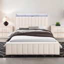 Farese Full Bed In Beige