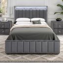 Farese Queen Bed In Dark Gray