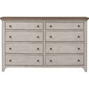 The appearance of Farmhouse Reimagined Antique White 8 Drawer Dresser designed by Liberty in the traditional interior design. This antique white piece of furniture was selected by 1StopBedrooms from Farmhouse Reimagined Collection to add a touch of cosiness and style into your home. Sku: 652-BR31. Material: Wood.