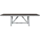 The appearance of Farmhouse Trestle Table designed by Liberty in the transitional interior design. This white piece of furniture was selected by 1StopBedrooms from Farmhouse Collection to add a touch of cosiness and style into your home. Sku: 139WH-T4002. Table Top Shape: Rectangular. Material: Rubberwood. Size: 102" x 40".