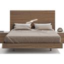 The appearance of Faro Walnut Queen Platform Bed designed by J&M in the modern / contemporary interior design. This walnut piece of furniture  was selected by 1StopBedrooms from Faro Walnut Collection to add a touch of cosiness and style into your home. Sku: 17862-Q. Bed Type: Platform Bed. Material: Wood. Bed Size: Queen.