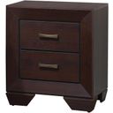 The appearance of Kauffman 2-drawer Nightstand Dark Cocoa designed by Coaster in the transitional interior design. This dark cocoa piece of furniture was selected by 1StopBedrooms from Kauffman Collection to add a touch of cosiness and style into your home. Sku: 204392. Material: Wood.