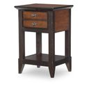 The appearance of Fenmore Open Nightstand In Mocha and Distressed Cherry designed by Legacy Classic in the traditional interior design. This mocha and distressed cherry piece of furniture  was selected by 1StopBedrooms from Fenmore Collection to add a touch of cosiness and style into your home. Sku: 4130-3101. Material: Poplar Solid.