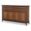 The appearance of Fenmore Credenza In Mocha and Distressed Cherry designed by Legacy Classic in the traditional interior design. This mocha and distressed cherry piece of furniture was selected by 1StopBedrooms from Fenmore Collection to add a touch of cosiness and style into your home. Sku: 4130-152. Material: Poplar Solid.