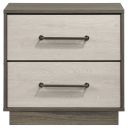 The appearance of Fenwick 2-Drawer Nightstand Bedside Table In Grey Oak and Almond designed by Coaster in the modern / contemporary interior design. This grey oak/almond piece of furniture was selected by 1StopBedrooms from Fenwick Collection to add a touch of cosiness and style into your home. Sku: 224982. Material: MDF.