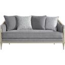The appearance of Fernando Loveseat with 4 Pillows In Champagne and Gray designed by ACME in the modern / contemporary interior design. This champagne and gray piece of furniture was selected by 1StopBedrooms from Fernando Collection to add a touch of cosiness and style into your home. Sku: LV04821. Material: Fabric.