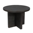 Fernious 48 Inch Round Dining Table In Dark Gray