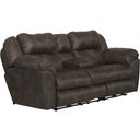 The appearance of Ferrington Dusk Power Lay Flat Reclining Console Loveseat designed by Catnapper in the modern / contemporary interior design. This dusk piece of furniture was selected by 1StopBedrooms from Ferrington Collection to add a touch of cosiness and style into your home. Sku: 61899130089. Material: Fabric.