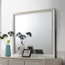 The appearance of Crown Mark Lyssa Mirror in Embossed Crocodile Pattern designed by Crown Mark in the modern / contemporary interior design. This other colors piece of furniture  was selected by 1StopBedrooms from Lyssa Collection to add a touch of cosiness and style into your home. Sku: B4300-11. Material: Glass.