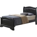 Glory Furniture G3150 Twin Low Profile Bed w/ PU Insert in Black