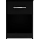 The appearance of Finch Nightstand In Black designed by Signature Design by Ashley in the transitional interior design. This black piece of furniture was selected by 1StopBedrooms from Finch Collection to add a touch of cosiness and style into your home. Sku: EB3392-191. Material: Wood.