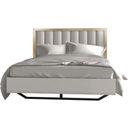 The appearance of Fiocco Premium Queen Bed designed by J&M in the modern / contemporary interior design. This white and gold piece of furniture was selected by 1StopBedrooms from Fiocco Collection to add a touch of cosiness and style into your home. Sku: 17454-Q. Bed Type: Platform Bed. Material: Wood. Bed Size: Queen.