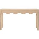 The appearance of Fiora Console Table In Natural designed by Meridian in the modern / contemporary interior design. This natural piece of furniture was selected by 1StopBedrooms from Fiora Collection to add a touch of cosiness and style into your home. Sku: 99041Natural-S. Material: Oak Veneer.