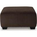 The appearance of Firescrest Oversized Accent Ottoman In Chocolate designed by Signature Design by Ashley in the modern / contemporary interior design. This chocolate piece of furniture  was selected by 1StopBedrooms from Firescrest Collection to add a touch of cosiness and style into your home. Sku: NC3560308. Material: Polyester.