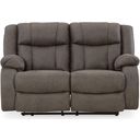 The appearance of First Base Reclining Loveseat In Gunmetal designed by Signature Design by Ashley in the modern / contemporary interior design. This gunmetal piece of furniture was selected by 1StopBedrooms from First Base Collection to add a touch of cosiness and style into your home. Sku: 6880486. Material: Faux Leather.