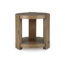 The appearance of Flangren End Table In Light Brown designed by Signature Design by Ashley in the transitional interior design. This light brown piece of furniture  was selected by 1StopBedrooms from Flangren Collection to add a touch of cosiness and style into your home. Sku: T553-6. Material: Wood.