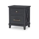 Flatiron 2 Drawer Night Stand In Midnight