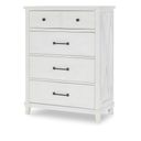 Flatiron 4 Drawer Chest In Aged White