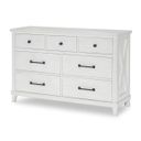 Flatiron 7 Drawer Dresser In Aged White
