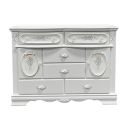 The appearance of Flora Dresser In White designed by ACME in the modern / contemporary interior design. This white piece of furniture was selected by 1StopBedrooms from Flora Collection to add a touch of cosiness and style into your home. Sku: BD01641. Material: Wood.