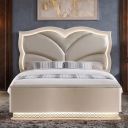 Flora Queen Bed In Gold