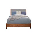 The appearance of Flynn Two Tone Queen Panel Bed In Chestnut and Grey designed by Alpine in the transitional interior design. This chestnut/grey piece of furniture  was selected by 1StopBedrooms from Flynn Collection to add a touch of cosiness and style into your home. Sku: 999-01Q. Bed Type: Panel Bed. Bed Size: Queen. Material: Mahogany.