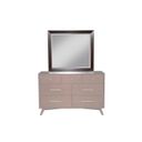 The appearance of Flynn Mirror In Walnut designed by Alpine in the transitional interior design. This walnut piece of furniture was selected by 1StopBedrooms from Flynn Collection to add a touch of cosiness and style into your home. Sku: 966WAL-06. Material: Mahogany.
