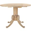The appearance of Forest Rustic Natural Drop Leaf Dining Table designed by Safavieh in the traditional interior design. This rustic natural tone piece of furniture was selected by 1StopBedrooms from Forest Collection to add a touch of cosiness and style into your home. Sku: DTB1000B. Table Top Shape: Round. Material: Wood. Size: 43".