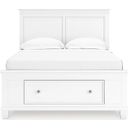 The appearance of Fortman Full Panel Storage Bed In White designed by Signature Design by Ashley in the transitional interior design. This white piece of furniture was selected by 1StopBedrooms from Fortman Collection to add a touch of cosiness and style into your home. Sku: B680-186;B680-84S;B680-87. Bed Type: Storage Bed. Bed Size: Full.