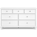 The appearance of Fortman White Dresser designed by Signature Design by Ashley in the transitional interior design. This white piece of furniture was selected by 1StopBedrooms from Fortman Collection to add a touch of cosiness and style into your home. Sku: B680-31. Material: Wood.