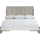 Foundations Upholtered Button Tufted California King Panel Bed